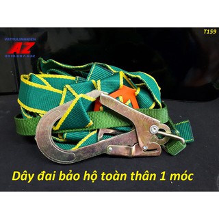 Dây đai bảo hộ toàn thân Thăng Long A1-1850kg, 1 móc, Xanh