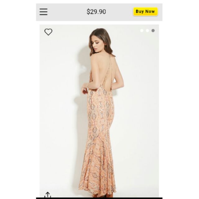 Đầm maxi hở lưng