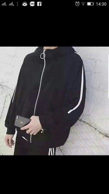 Áo khoác dù nam nữ 1 xọc