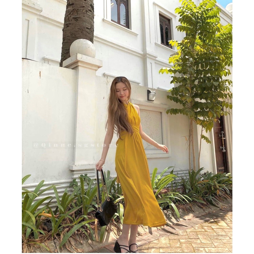 Váy yếm maxi vặn thừng cực xinh