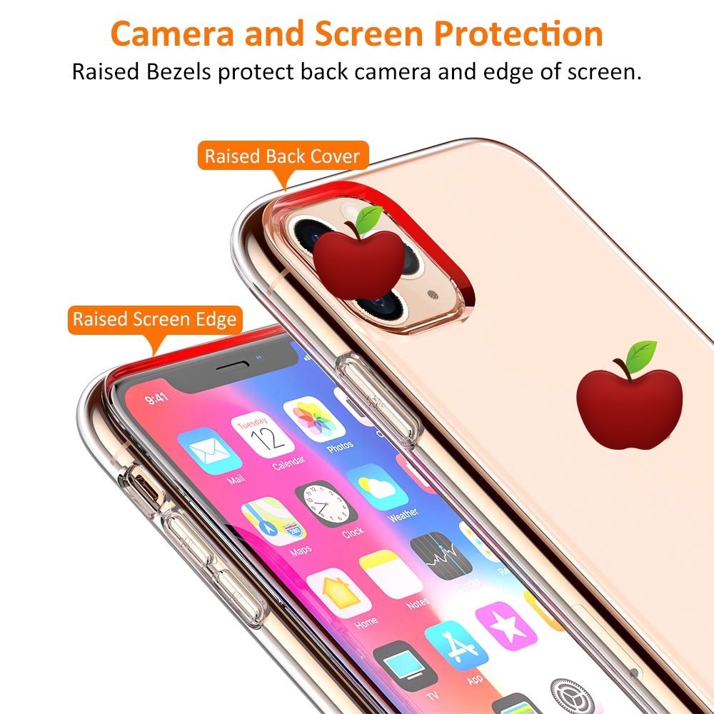 Ốp Điện Thoại TPU Mềm Siêu Mỏng Trong Suốt Cho Iphone 11 Pro Max 6 7 8 Plus X XR XS