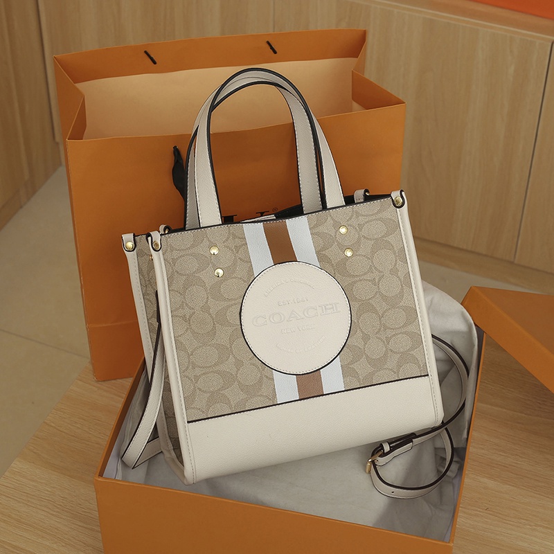 Coach Túi Tote Nữ Túi đeo Chéo Vai Bằng Da Túi Xách Chống Thấm Nước Retro Túi Văn Phòng Du Lịch Thông Thường