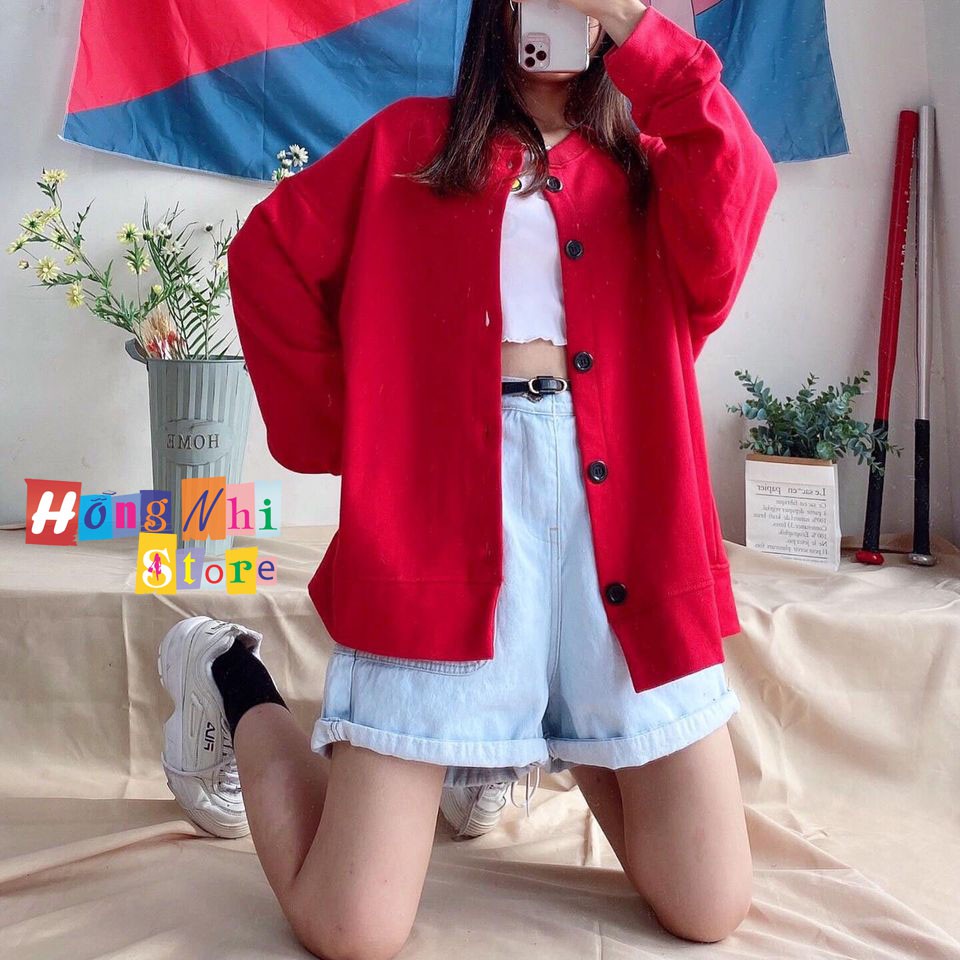 [Mã FAGREEN1505 giảm 10% tối đa 30K đơn 99K] ÁO KHOÁC CARDIGAN BASIC RED UNISEX MÀU ĐỎ - MM | BigBuy360 - bigbuy360.vn