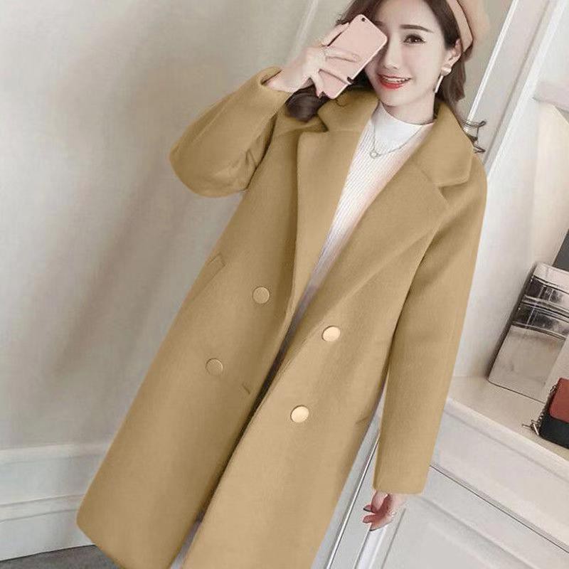 (VL052) ÁO KHOÁC DẠ DÁNG DÀI ĐƠN GIẢN THỜI TRANG