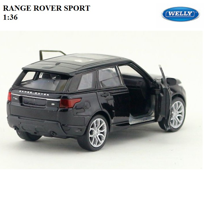 Xe mô hình ô tô Land Rover Range Rover sport hãng welly tỉ lệ 1:36 xe bằng kim loại chạy bằng cót và mở cửa xe