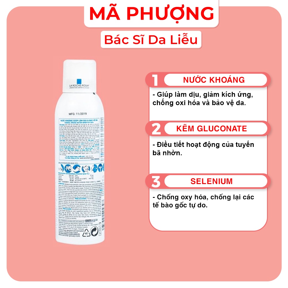 Xịt khoáng dành cho da nhạy cảm La Roche-Posay 150ml
