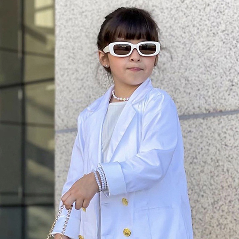 Kính Mát Gọng Vuông Nhỏ Thời Trang Cho Bé Gái timetunnel