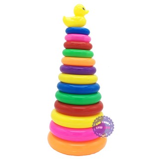 Bộ đồ chơi ném vòng vịt đại bằng nhựa túi lưới HT730