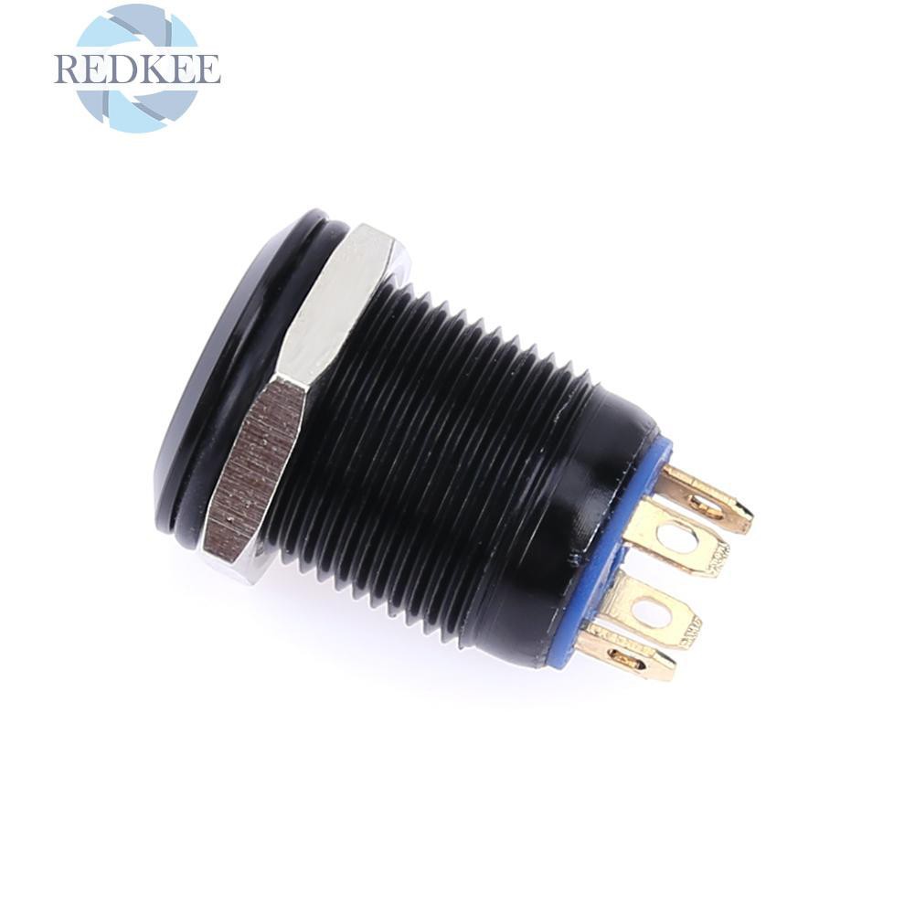 Công Tắc Nút Nhấn Có Đèn Led 12mm Chống Thấm Nước