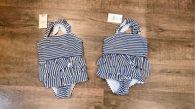 Đồ bơi bé gái UK săn sale size 9-12m