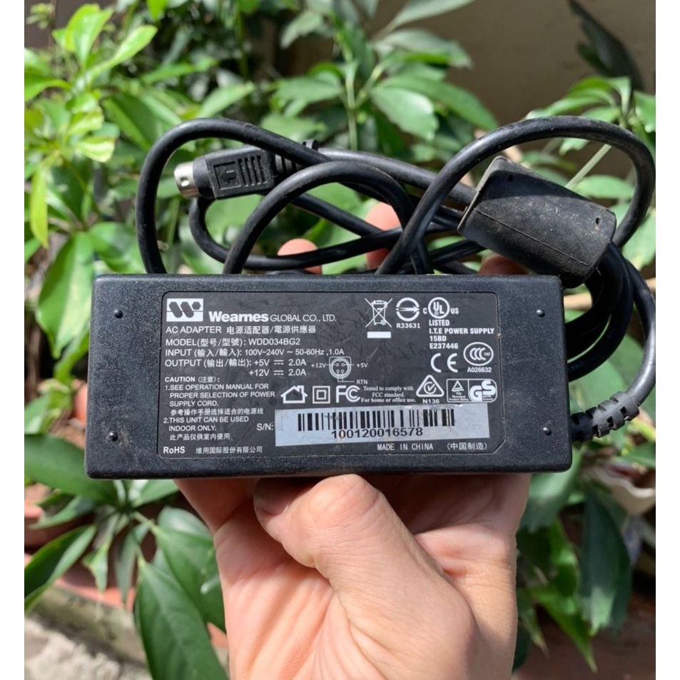 Adapter bộ chuyển đổi nguồn 12V-2A 4 chấu