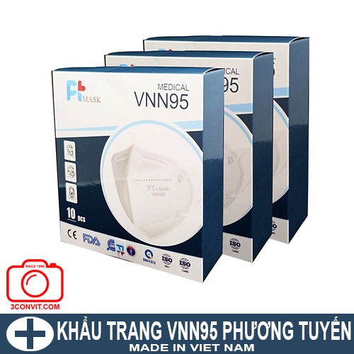 Hộp 10 Khẩu trang VNN95 PT Mask chuẩn N95 / FFP2