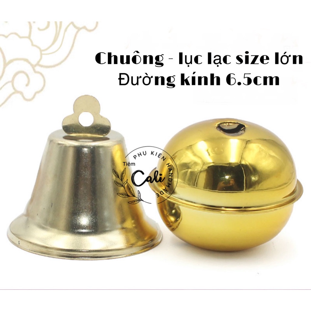 Chuông - Lục lạc size lớn đường kính 6,5cm treo trang trí noen