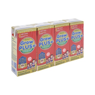 Lốc 4 hộp sữa bột pha sẵn nutifood grow plus+ vani 110ml / 180ml