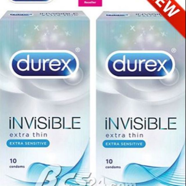 Bao Durex Invisible Extra Thin cực siêu mỏng ( hộp 10 chiếc)