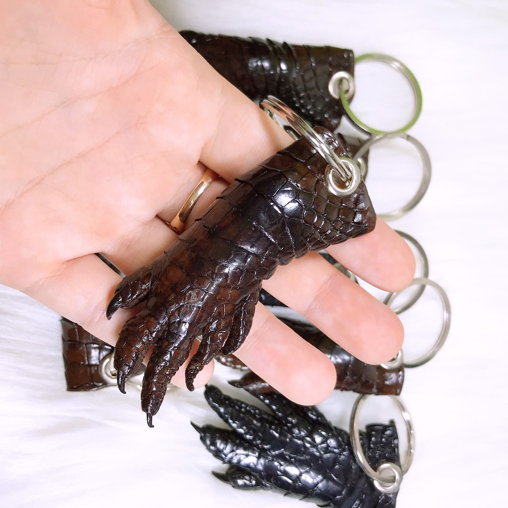 MÓC KHÓA CHÂN CÁ SẤU THẬT 100%