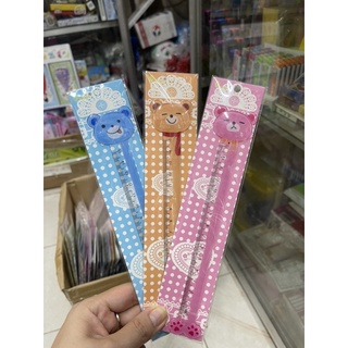 Thước kẻ nhựa 15cm hình cute