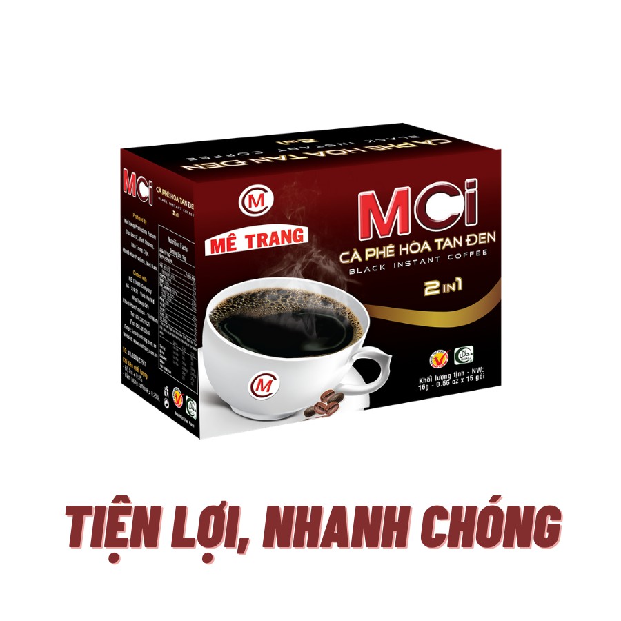 Cà phê Mê Trang hòa tan đen 2in1 (Mci2in1)