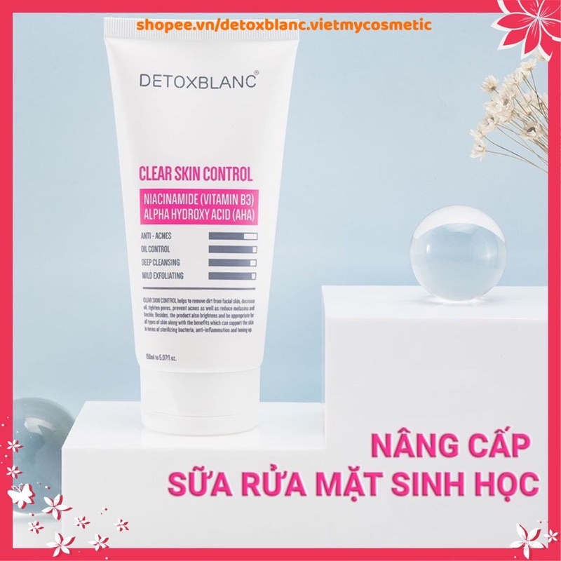 Sữa rửa mặt sinh học detox blanc [detoxblanc.vietmycosmetic]