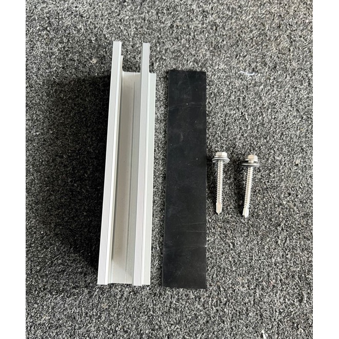 Thanh rail mini 20cm lắp đặt tấm pin năng lượng mặt trời