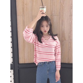 Áo len ulzzang kiểu 2 màu