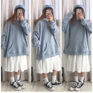 Áo Hoodie Xẻ Tà dễ thương ( form unisex)