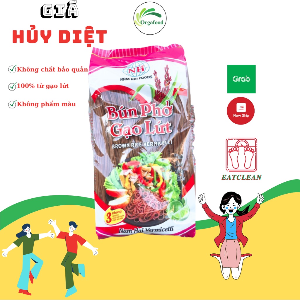 Bún phở gạo lứt Phương Nam 500 gram EAT CLEAN dành cho người ăn kiêng hỏa tốc nội thành