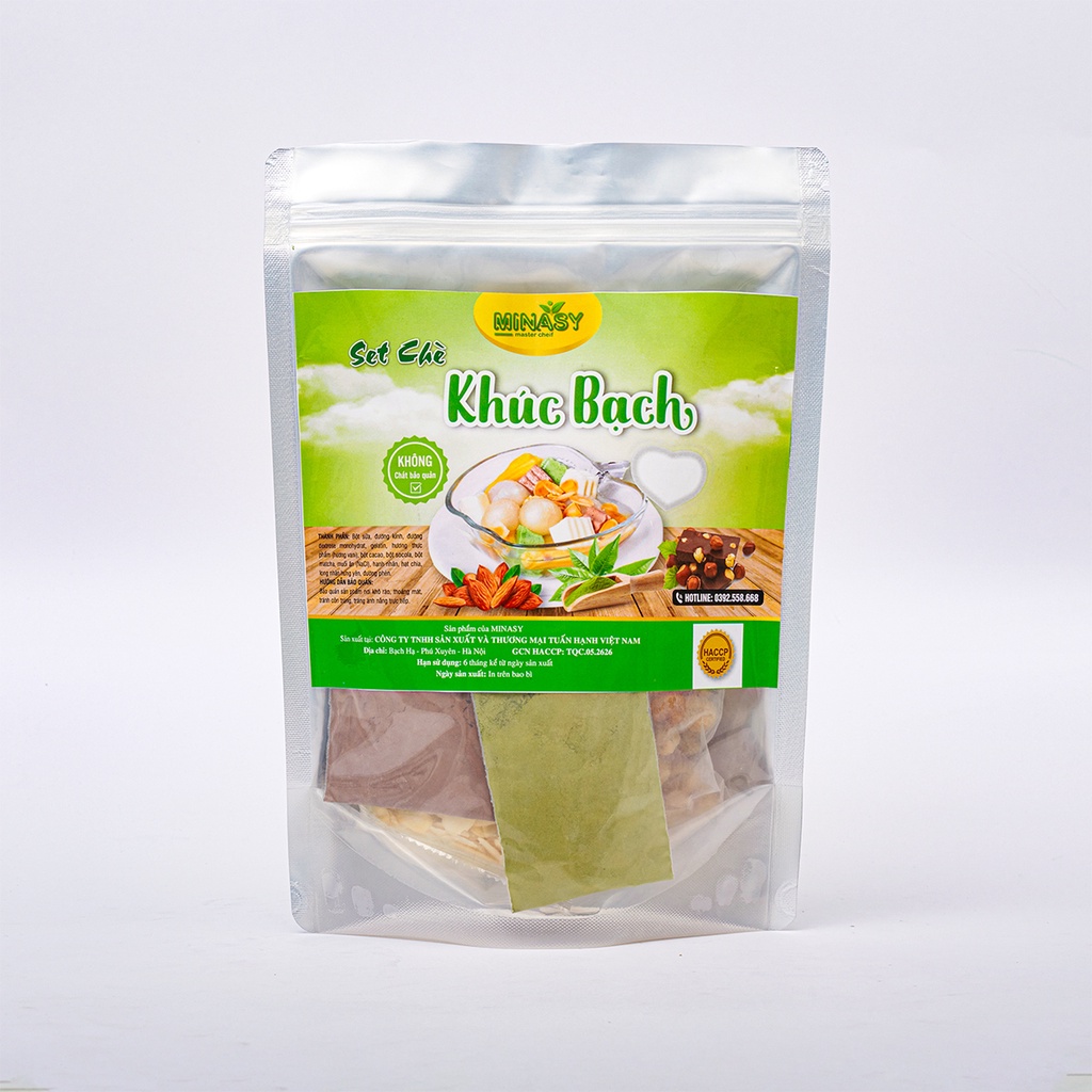 Set chè khúc bạch tự nấu thơm ngon thanh mát 3 vị thạch - MINASY