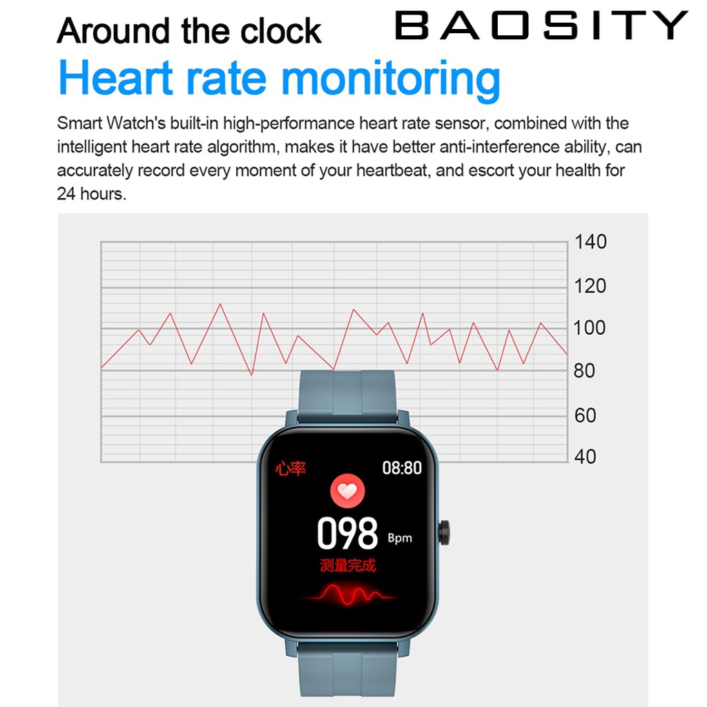 Đồng Hồ Thông Minh Baosity 2.5d Hd Hỗ Trợ 14 Ngày