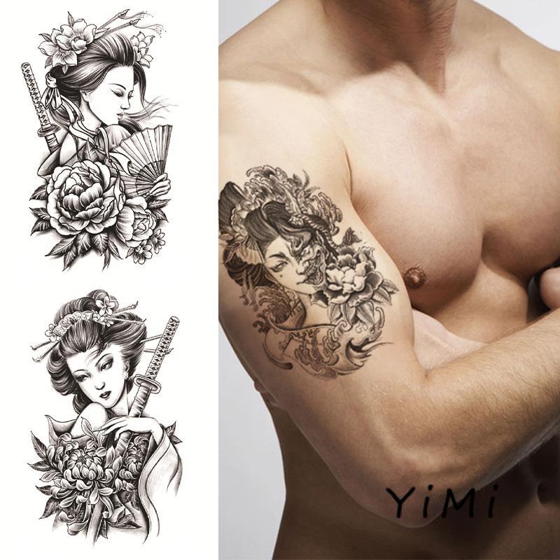 Hình xăm dán tạm thời SAI MAGIC TATTOO 18CM×11CM kéo chống nước dài đến 2 tuần