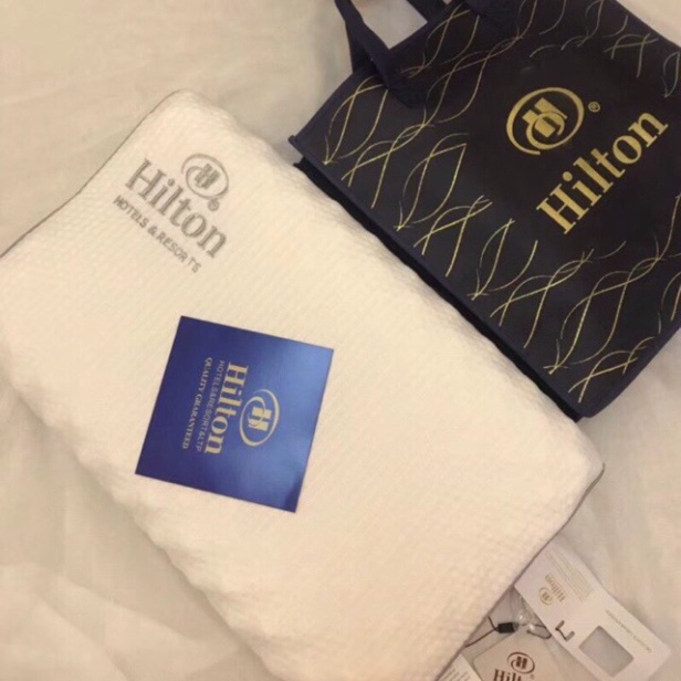 Gối CAO SU HILTON Loại 1, Gối Cao Su Non HIN BEDDING Hàng Đẹp Cao Cấp Dày Dặn
