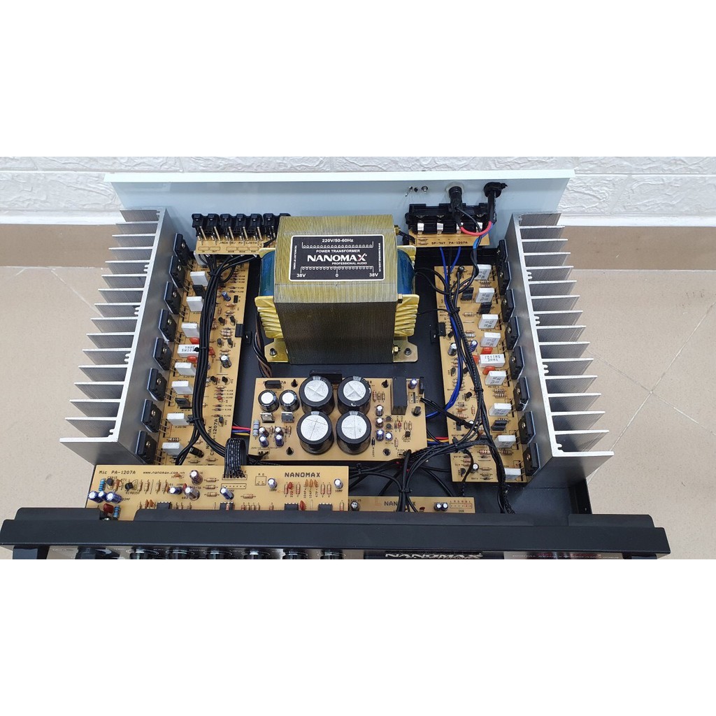 Amply Cao cấp nanomax PA-1207A cs 930w, 16 sò Japan lớn