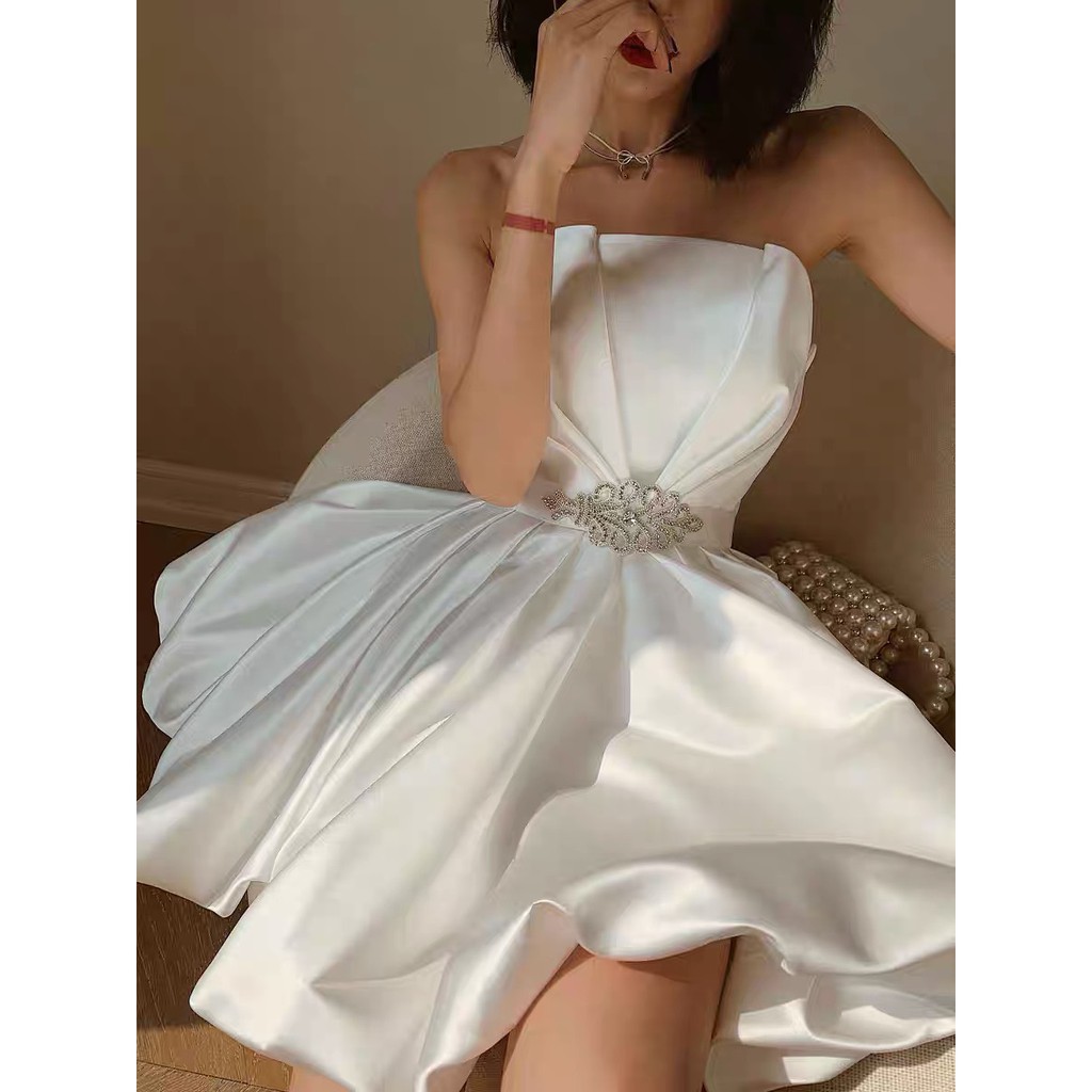 Đầm Phồng Cúp Ngực LSEOUL V1004 Ngọt Ngào Nữ Tính