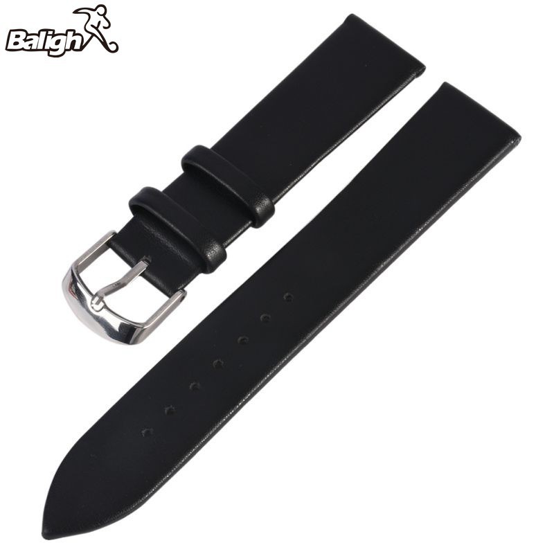 Dây đeo da với khóa gài bằng thép không gỉ cho đồng hồ