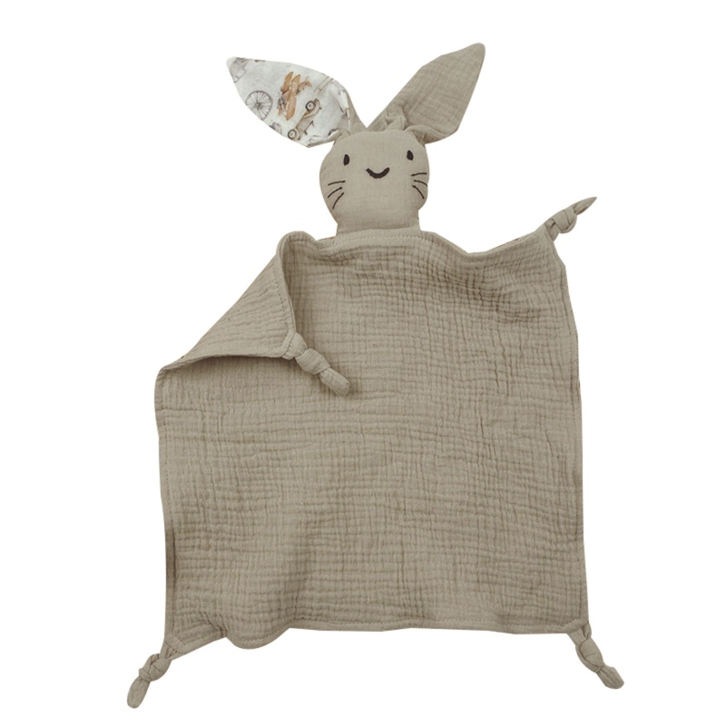 Fl Chăn Cotton Mềm Mại Họa Tiết Động Vật / Thỏ Đáng Yêu Dành Cho Trẻ Sơ Sinh Gặm Nướu