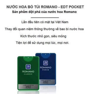 Nước Hoa Bỏ Túi Romano (18ml)