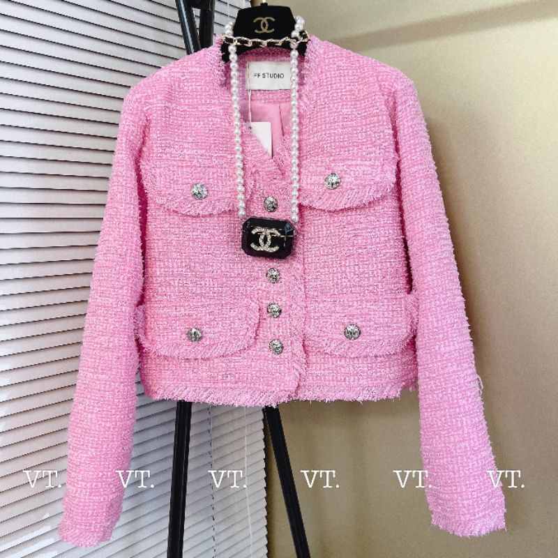 Áo vest Dạ hồng.