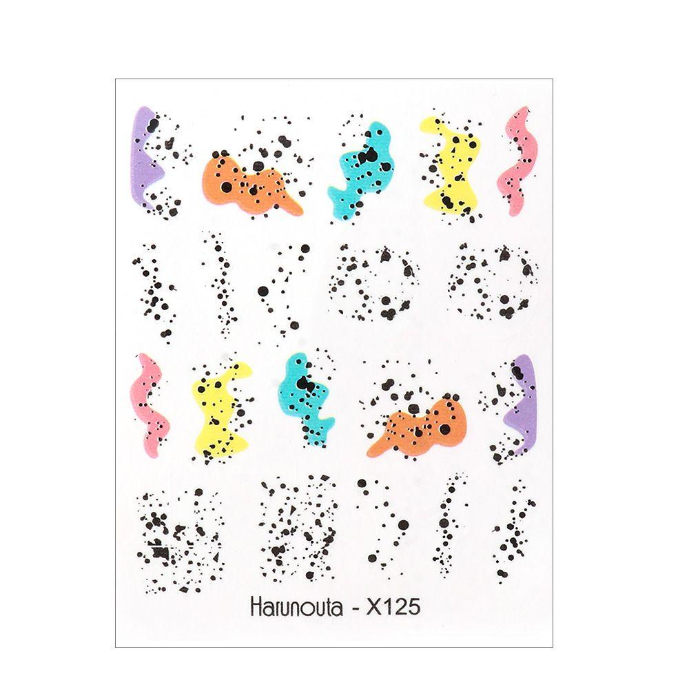 EUCA Sticker Dán Móng Họa Tiết Hoạt Hình 3D