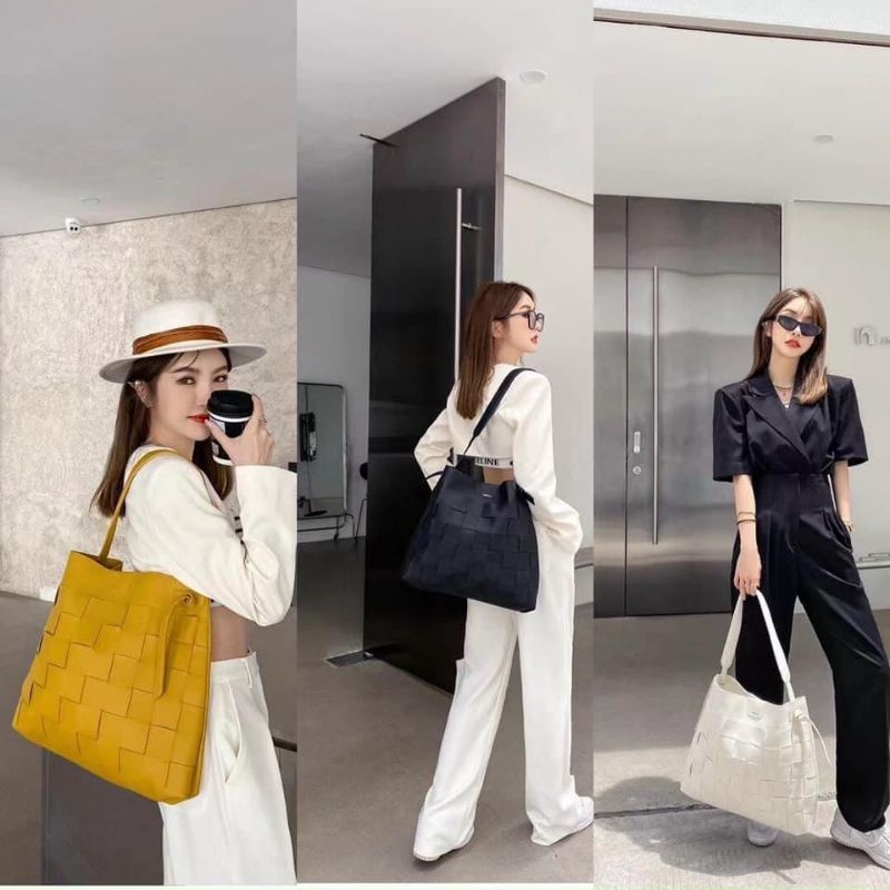 TNS - Túi tote form chữ nhật dạ đan Capiza - 3 màu