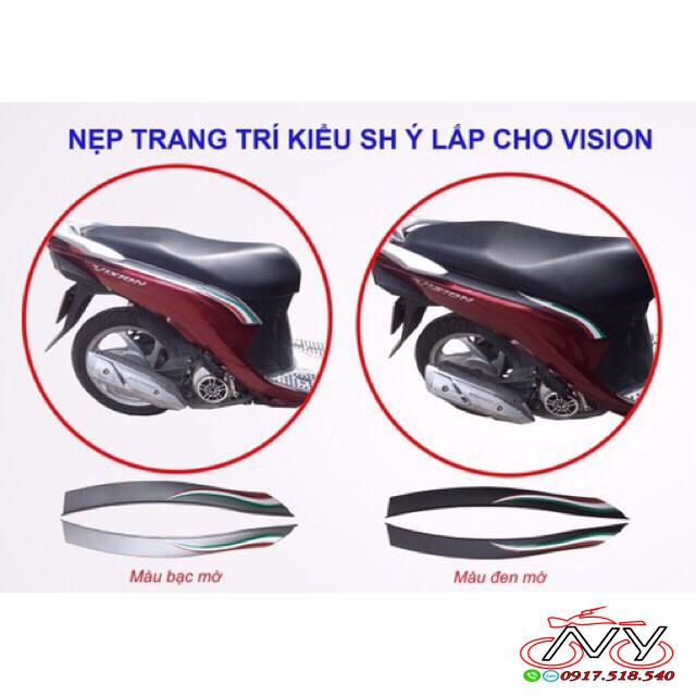 Nẹp xe kiểu ý cho xe sh mode , shvn 2012-2016, vision 2016-2019