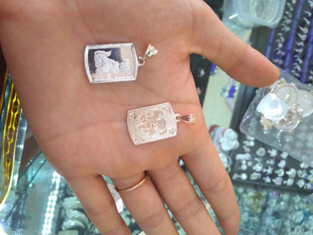 Mặt dây 12 con giáp bạc ta_Van jw