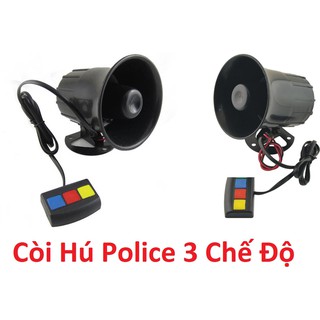 Còi hú cảnh sát 3 chế độ cho xế yêu