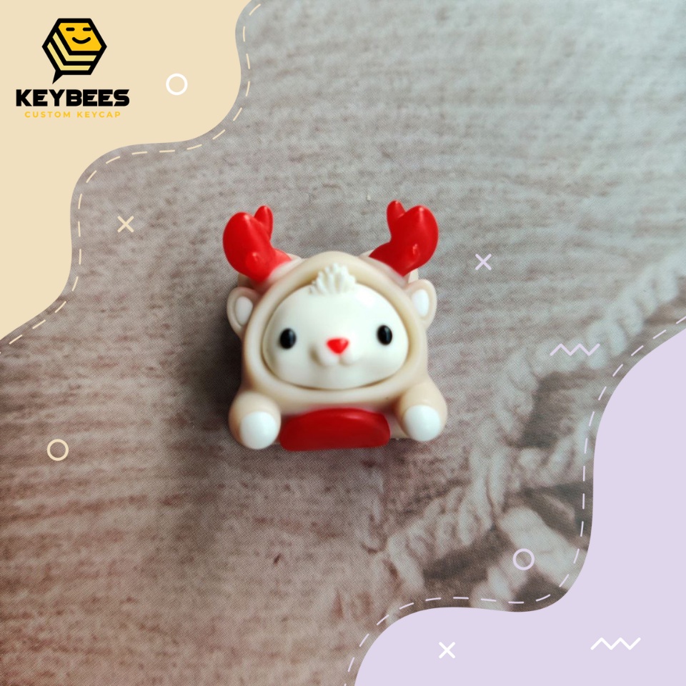 Artisan Keycap - Nút bàn phím cơ resin handmade Dalbok, Fenny, Lessy, Rudory Trà Sữa