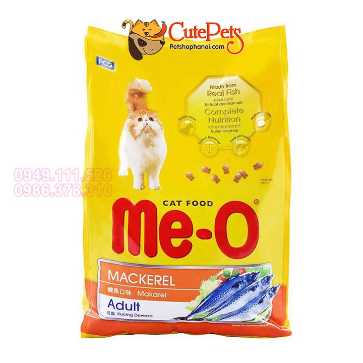 Thức Ăn cho mèo Me-O Adult 350g Vị Hải sản Cá Ngừ Cá thu Hạt cho mèo trưởng thành - Phụ kiện chó mèo uy tín