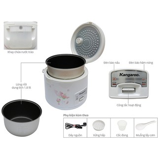 Nồi cơm điện 1.8 lít Model KG377-376