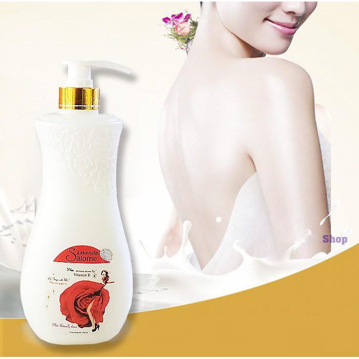 Sữa tắm Donovan Salome Vitamin E giữ ẩm và sáng da tinh chất Hoa Hồng Đỏ 1000ml