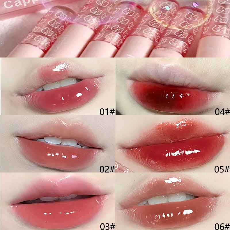 Son bóng Cappuvini Căng Bóng Dưỡng Ẩm Mềm Mịn Môi Vỏ Hồng Hàng Nội Địa Trung