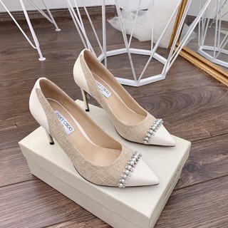 Giày cao gót jimmy choo đính ngọc 9cm hàng fullbox
