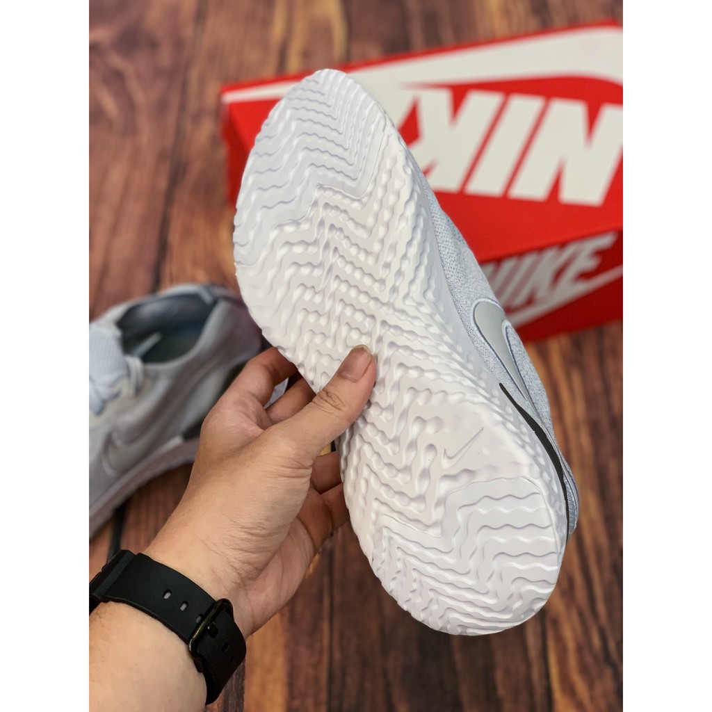 Giày Epic React Flyknit 2 nam nữ cao cấp nhẹ bền êm thể thao (xám)