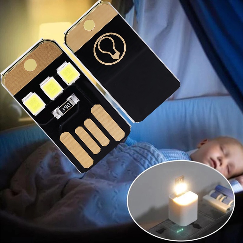 1 Đèn Ngủ Mini USB Dùng Trang Trí Phòng Ngủ Cho Bé